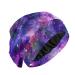 JUAMA Galaxy Night Sleep Cap Satin Lined Slouchy Night Sleeping Beanies Slap Hat Seasonal Bonnet Hair Cover for Women
