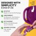 3DFitBud Simple Step Counter Walking 3D Pedometer - Plum | Clip & Lanyard Included - Buy Online on GoSupps.com