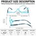 MMOWW Makeup Reading Glasses with Flip-Down Single Lens Rotating Design - Blue 2.0 - Buy Online on GoSupps.com