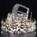 Vintage Double-Buckle Western Leather Rhinestone Belt for Women - 41.3 Inch - Buy Online on GoSupps.com