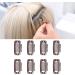 Wig Clips 32mm Snap Clips Wig Teeth Combs U Shape Metal Clips 6 Teeth Combs Clips for Hair Extensions and Wefts(Brown) - Buy Online on GoSupps.com