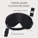 Buy Joyhabit 2 Pack Silk Sleep Masks for Women & Men | Adjustable Large Eye Masks for Peaceful Sleep - Black - Buy Online on GoSupps.com