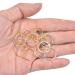 100 Pcs Hair Rings - Braid Rings Hair Loop Clips for Women - Gold & Silver Hair Accessories - Buy Online on GoSupps.com