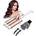 CkeyiN 3 Barrel Hair Waver 32mm Professional Crimper | 16 Temperatures | Fast Heating Curling Wand | Women's Long Hair Styles - Buy Online on GoSupps.com