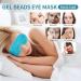 2-Pack Reusable Gel Cooling Eye Mask for Puffiness, Headache, Migraine, Stress Relief | Cold Compress Mask with Plush Backing - Blue - Buy Online on GoSupps.com