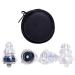 EarPlugs for Sleeping Noise Cancelling Silicone Reusable Ear Plugs for Noise Reduction Hearing Protection Sound Blocking High Fidelity Earplug for Concert&Noise Sensitivity 2 Pairs-27DB