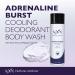 NxN Adrenaline Burst Cooling Deodorant Body Wash | Natural & Organic Peppermint Oil & Aloe Vera | Post Workout Fresh Spring Water Scent 8 Fl Oz - International Shipping Available - Buy Online on GoSupps.com