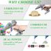 MONVICT Full Size Dual Temp Glue Gun 80/120W with Detachable Cord and 12 Glue Sticks - Ideal for Art, DIY, Crafts and Repairs - Buy Online on GoSupps.com