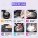 Premium 180ml Ultrasonic Retainer Cleaner Machine for Dentures, Aligners, Mouthguards, and Toothbrush Heads - Portable Denture Pod - Buy Online on GoSupps.com