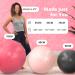 Greater Goods Professional Exercise Ball for Balance, Stability, and Pregnancy - Available in Multiple Sizes and Colors - 65cm Blush Pink - Buy Online on GoSupps.com