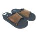 Foot-EEZ Brown & Black Unisex Diabetic & Pain-Relief Adjustable Sandals (Mens 12 Women/11 Men Brown & Black