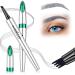 Microblade Eyebrow Pen Grey Eyebrow Pencil for Older Women Soft Waterproof Brow 4 Fork Tip Pencil Liquid Eyebrow Pen that Looks Like Hair Grey