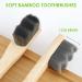 Eco-Friendly Bamboo Toothbrush Set - 4 Soft Bristles Biodegradable & Travel-Friendly Natural Toothbrushes for Adults & Families - Buy Online on GoSupps.com