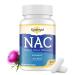 NAC Supplement N-Acetyl Cysteine | High Dose NAC 1000mg for Liver Focused | N-Acetyl-L-Cysteine with Milk Thistle & Glutathione | NAC Capsules 90-Count Vegan 90 Count (Pack of 1)