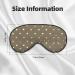 Polka Dot Ultra-Soft Light-Blocking Eye Mask for Restful Sleep | International Shipping Available - Buy Online on GoSupps.com