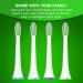 Sulkiwe Sensive Replacement Brushes for Philips Sonicare Electric Toothbrush Compatible with 3100 4500 5100 9000 Models Pack of 8 (White) | International Shipping Available - Buy Online on GoSupps.com