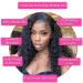 VRBest 24 Inch Deep Wave HD Transparent Lace Front Wig 180% Density | Pre Plucked Wet & Wavy Human Hair Wigs for Black Women - Buy Online on GoSupps.com