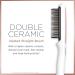 Conair Double Ceramic Straightening Brush - Heated Hair Brush for Smooth Shiny Hair | V-Shaped Bristles | International Shipping Available - Buy Online on GoSupps.com