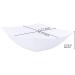 PLASTICPRO Disposable 128oz Square Serving Bowls - Pack of 4, Extra Large Plastic Elegant White Bowls for Parties, Snacks, and Salads - Buy Online on GoSupps.com