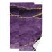 Purple Gold Agate Pattern Face Towels for Skincare washcloths 2 Pack Dish Towel for Kitchen Fingertip Bath Towels