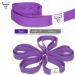 Forbidden Road Stretch Strap 6ft - 8ft Yoga Strap with 10 Loops - Green/Black/Blue/Purple - Exercise Band for Physical Therapy - Buy Online on GoSupps.com