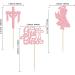 Gyufise 24Pcs God Bless and Baptism Cupcake Toppers Girl Glitter Cross God Bless Cupcake Picks for Christian First Communion Baptism Party Cake Decorations Supplies Pink Pink-4 - Buy Online on GoSupps.com