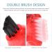Denture Care Brush Set 4pcs Small Hard Toothbrushes for Oral Care and Retainers - Dual Head Interspace Design for Effective Cleaning - Plastic Brushes for Adults - Buy Online on GoSupps.com