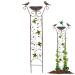 Wet moss bird potions with garden trellis 2-in-1 bird water dispenser made of metal removable standing bird water dispenser retro stand bird feeder for garden decoration outdoors Kolibri