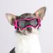 Enjoying Small dog glasses UV protection windproof fogless dogs glasses for pet glasses soft frame pink pink (soft frame)