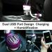 MIGHTYDUTY Mini Car Oil Diffuser & Dual USB Charger - Essential Oils Humidifier for Car - Perfect Automobile Gift in Purple - Buy Online on GoSupps.com
