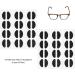 Eyeglass Nose Pads  Adhesive Glasses Nose Pad  Eye Glasses Nose Support Pads  Anti-Slip Nose Pads for Glasses - for Plastic Frames  Sunglasses  D-Shape 24 Pairs (Black) D-shape(black) - Buy Online on GoSupps.com