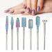 7pcs Nail Drill Bits Set - Tungsten Alloy Electric File & Grinding Heads with Storage Box for Professional Manicure - Buy Online on GoSupps.com