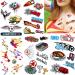 100pcs Temporary Soccer Tattoos | Waterproof Body Art Stickers for Fans & Events | Party Favors & Prizes for Boys, Girls, Men, Women - Buy Online on GoSupps.com