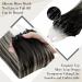 LAAVOO Real Hair Microring Extensions - Black Balayage Silver 40cm | Cold Fusion Remy Hair Extensions | Ombre Micro Ring 50g - Buy Online on GoSupps.com