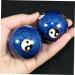 Homsfou Jade-Ei Baoding Balls - Enhance Health & Relaxation | 2-Pack Massage Balls for Hand Exercise & Fitness in Blue - Buy Online on GoSupps.com