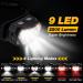GOANDO Rechargeable 2500 Lumen LED Headlamp 2 Pack | Waterproof with Red Light Sensor Mode | Ideal for Running, Cycling, Camping - Buy Online on GoSupps.com