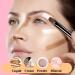 12-Piece Lip Brush Set | Small Flat Concealer & Eyebrow Brushes | Synthetic Fiber Makeup Tools for Eyeshadow & Foundation - Black - Buy Online on GoSupps.com
