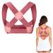 LDBKLGHJ Posture Corrector - Adjustable Shoulder Brace for Men & Women Ideal Back Support Premium Back Brace - Perfect Back Straightener Posture Corrector(Pink)