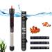 CEWROM aquarium heating heating rod adjustable 100W temperature adjustable aquarium heater with suction cups aquarium heating 40-60l aquarium heater thermostat for fish tanks and aquarium
