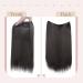 SEGOHAIR Invisible Wire Hair Extensions One Piece Hair Extensions Synthetic Hair Extension 16 inch Long Straight No Clip in Hairpieces Hair Pieces for Women-Dark Brown - Buy Online on GoSupps.com