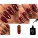 Bluesky XTC12 Chameleon Colour Change Red Chestnut to Brown vey fine glitter Nail Gel Polish UV LED Soak Off