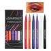 Waterproof Eyeliner High Pigmented Colorful Mate Eyeliner Stage Use Eyeliner for Dating Traveling Halloween Stage Performance Gathering
