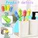 Andiker Toothbrush Cover Set - 6 Fish-Shaped Silicone Travel Caps in Macaron Colors - Perfect for Travel & Business Trips - Buy Online on GoSupps.com