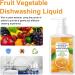 Liquid Dish Soap Fruit and Vegetable Wash Dishwashing Liquid Food Wash Detergent Vegetable Cleaner - Buy Online on GoSupps.com