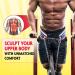 DMOOSE DIP Belt with Chain - Heavy Duty Steel Weightlifting Belt for Comfort Fit & Maximum Performance | Double Stitching | Universal Schwarz - Buy Online on GoSupps.com