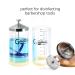Gusnilo Sanitizing Jar (30oz) with Stainless Steel Tray | Disinfection Glass Jar for Nail, Hair & Beauty Tools - Buy Online on GoSupps.com
