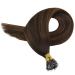 Youngsee Nanoring Extensions - Real Hair Ombre Nano Ring Extensions (35cm 50g) - Dark Brown & Medium Brown #2/2/6 - Buy Online on GoSupps.com