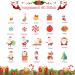 Catelves 60-Piece Christmas Edible Cake Decorations | Cupcake Toppers - Santa Claus Snowman & Christmas Tree - Buy Online on GoSupps.com