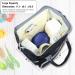 Ticent Diaper Bag Backpack - Large Multifunction Maternity Nappy Bag with Stroller Straps, Waterproof & Stylish Black - Buy Online on GoSupps.com