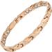 Magnetrx Ultrastarkes Magnnet Hardship Bracelet for Women - Double Magnet Stainless Steel Crystal Adjustable Rose Gold Magnetic Tape with Size Tool - Buy Online on GoSupps.com